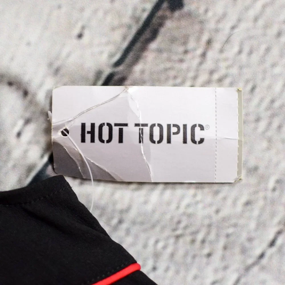 NWT RARE Hell Bunny Vixen Black Rockabilly Pencil Cap Sleeve Dress - M - Picture 8 of 9